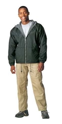 Reversible Fleece-Lined Nylon Jacket W/Hood - 8264 - Doughboys Surplus